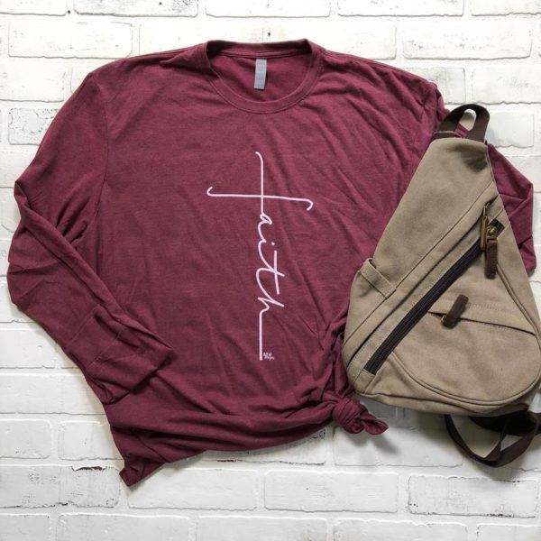 Faith Cross Long Sleeve T-Shirt