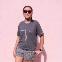 Faith Cross Short Sleeve Gray T-Shirt - Image 2